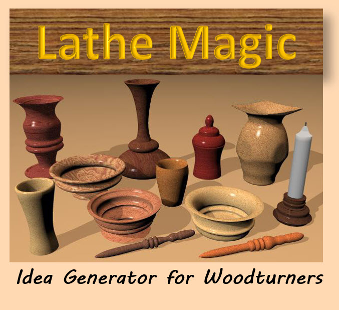 Idea Generator for Woodturners - Quickly create designs for bowls, cups, vases, pens and many other items made from wood